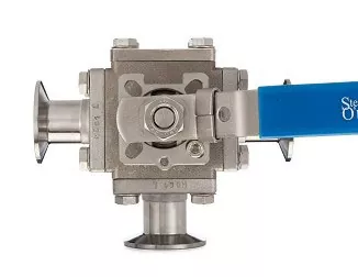 Three-Way Encapsulated Clamp Ball Valve